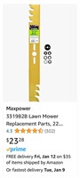 Maxpower 331982B Lawn Mower Replacement Parts