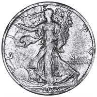 1933-S Walking Half Dollar LIGHTLY CIRCULATED