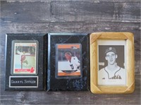 Sittler & Howe Hockey Spahn Framed Plaque Cards