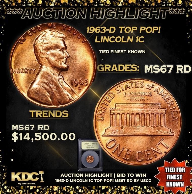 ***Auction Highlight*** 1963-d Lincoln Cent TOP PO
