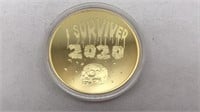 I Survived 2020 Coin Gold Toned Commemorative