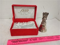 Holiday Bell in Box 1988 Silver Plate?