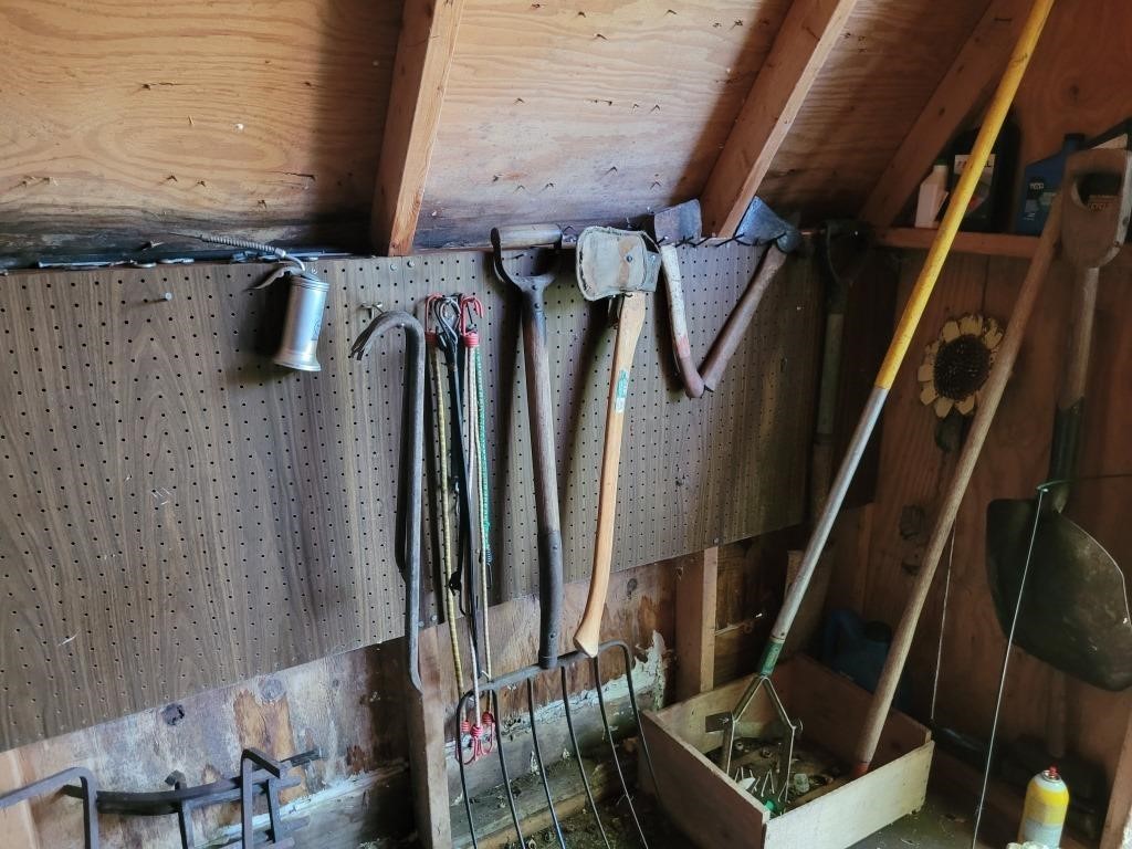 Assorted Tools and Shed Items