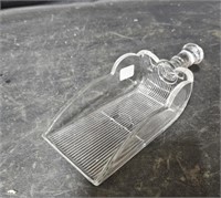 Vtg Glass Scoop with some Flea Bites on Edge