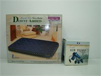 Double Size Downy Airbed and 12V Air Pump