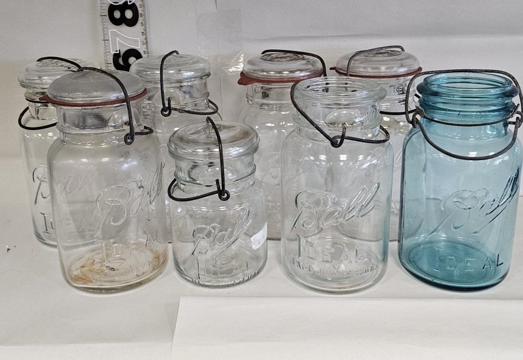 Assorted Ball Canning Fruit Jars