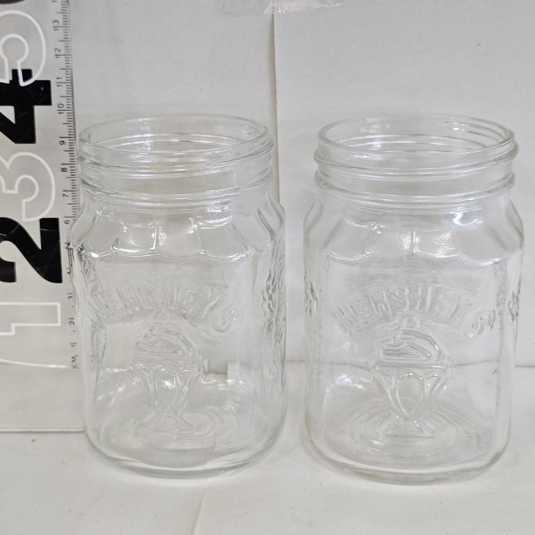 2 Hershey's Chocolate Jars