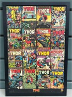 LARGE MARVEL COMICS THOR FRAMED PRINT