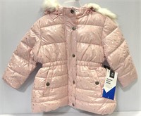 Girls hooded puffer jacket 2T in pink