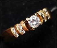$5600 14K  Natural Diamond 0.55Ct 3.25G Ring
