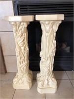 Ceramic Pedestal Pair