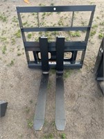 Unused 2024 Mini Skid Steer Pallet Fork Attachment