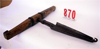 Long tapered primitive auger