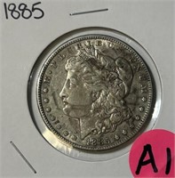 S - 1885 MORGAN SILVER DOLLAR (A1)