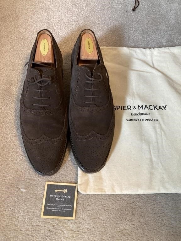 Spier & Mackay Charcoal Suede Shoes Men's 8.5