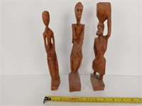 Hand Carved African Style Art Figures
