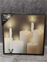 Flickering Light Canvas Candles 12 x 12