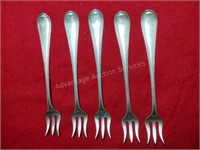 5 cocktail forks