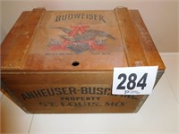 WOODEN BUDWEISER BEER BOX
