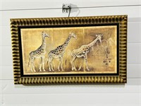 framed zebra print on board