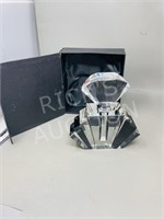 Deco crystal perfume bottle in original box