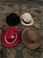 4 HATS, SMALL AND MEDIUM