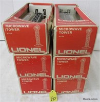 6 Lionel MPC Microwave Towers, OB (No Ship)