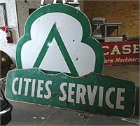 Ariel two-piece City service sign