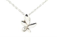 Tiffany & Co. Olive Branch Charm Necklace