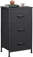 WLIVE 3-Drawer Dresser, Charcoal Black