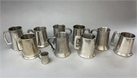 10 Pewter Mugs With Clear Bottoms