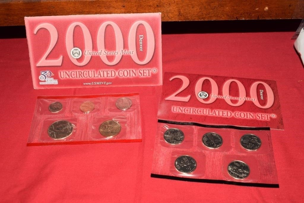 2000D Unc. Coin Set w/ COA