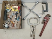Pipe wrench, Bremen clamp, four-way, c-clamp, etc