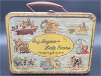 Vintage Roy Roger's & Dale Evans Metal Lunch Box
