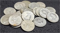 (20) 40% Silver Half Dollars