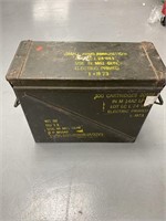 Military 20 MM  Ammunition Container  Metal