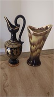 Vintage Art Deco Pitcher & Vase