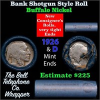 Buffalo Nickel Shotgun Roll in Old Bank Style 'Bel