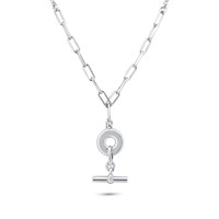 Sterling Silver Paperclip Rolo Necklace