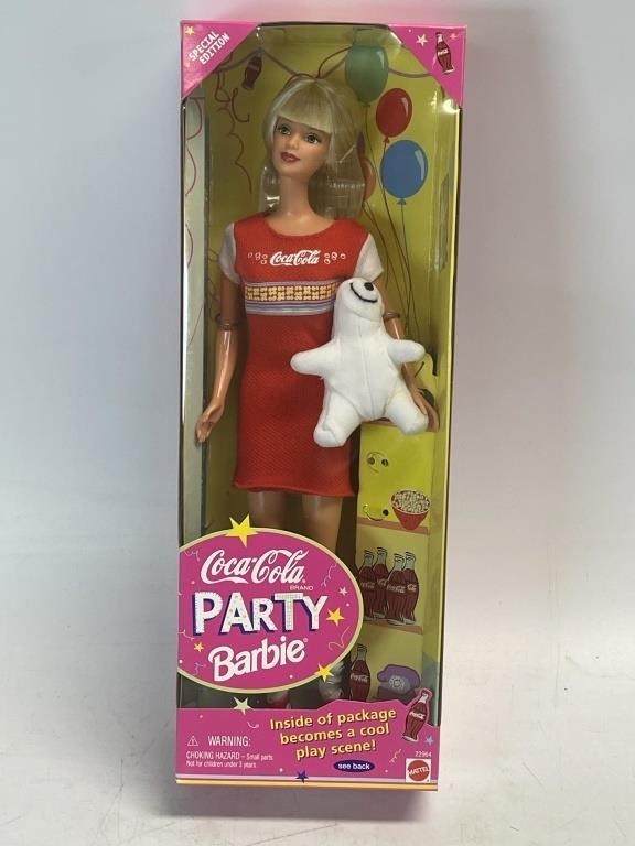 Coca-Cola Party Barbie 13” Tall