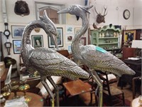 Pair of decorative Metal Bird Figures