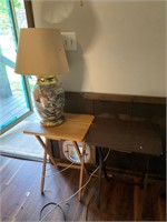 2 tables and a lamp