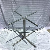 Vintage glass top table