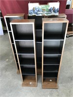 Five DVD/CD Cabinets, With Shelving