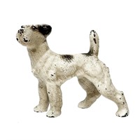 HAND PAINTED 1930'S HUBLEY CAST IRON TERRIER