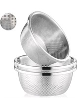 New POJORY 3 Pack 18/8 Stainless Steel Colander, M