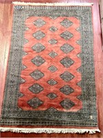 SIGNED VINTAGE BOKHARA CARPET