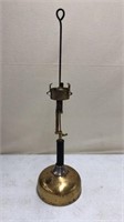 Antique Brass Base Coleman Oil Lamp