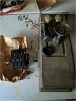 Lot of vintage crank phone parts for all your