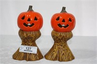Ceramic Haystack with Pumpkin